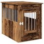 Voir la diapositive 2 : VIDAXL Meuble de cage chiens vieux bois 55x80x68 cm bois d'ingenierie