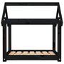 Voir la diapositive 5 : VIDAXL Lit pour chien Noir 71x55x70 cm Bois de pin solide