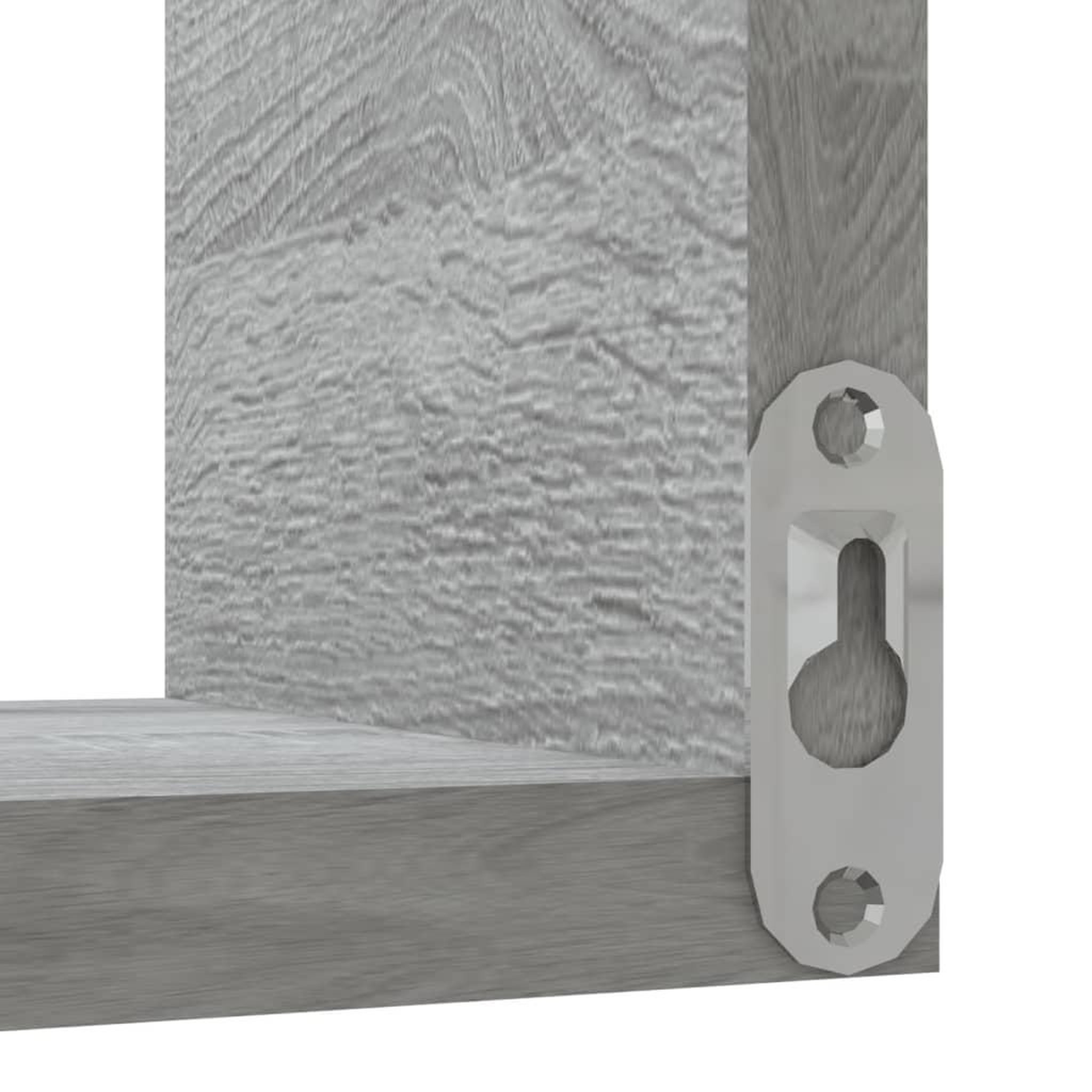 Voir la diapositive 5 : VIDAXL Etagere d'angle murale Sonoma gris 40x40x50cm Bois d'ingenierie