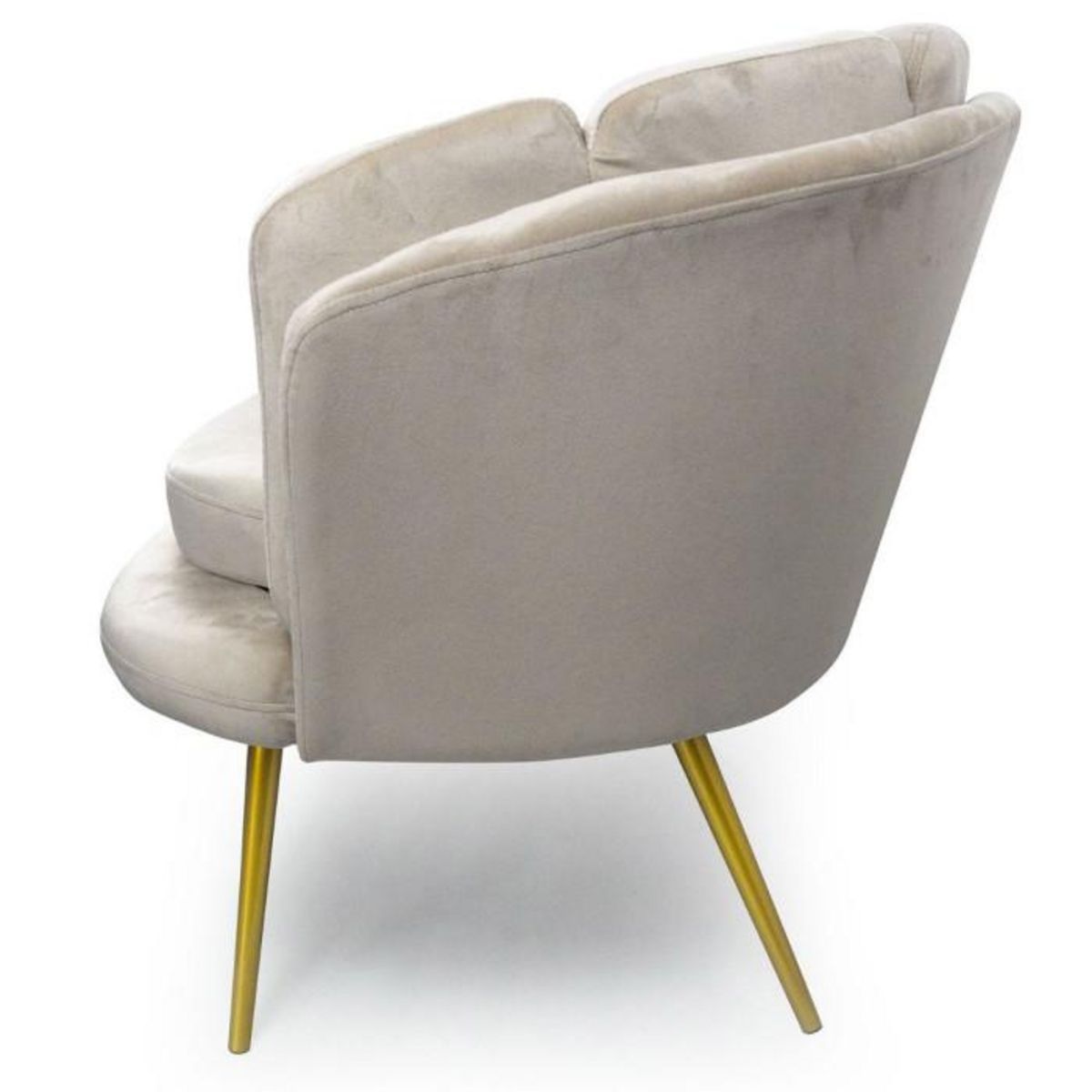 Paris Prix Canapé 2 Places en Velours  Dabren  138cm Taupe