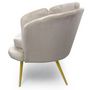 Voir la diapositive 3 : Paris Prix Canapé 2 Places en Velours  Dabren  138cm Taupe