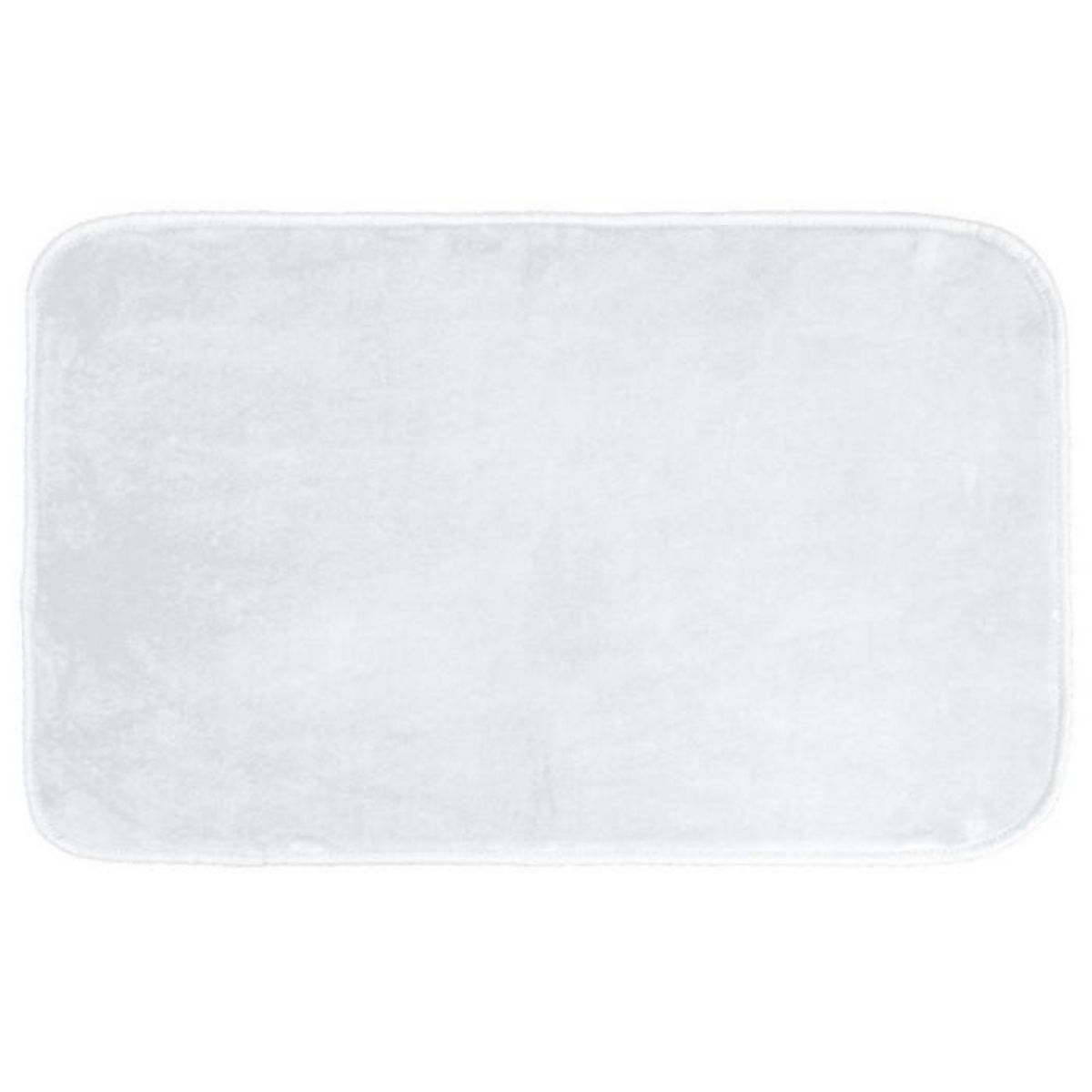 Paris Prix Tapis de Bain Microfibre  Vitamine II  45x75cm Blanc