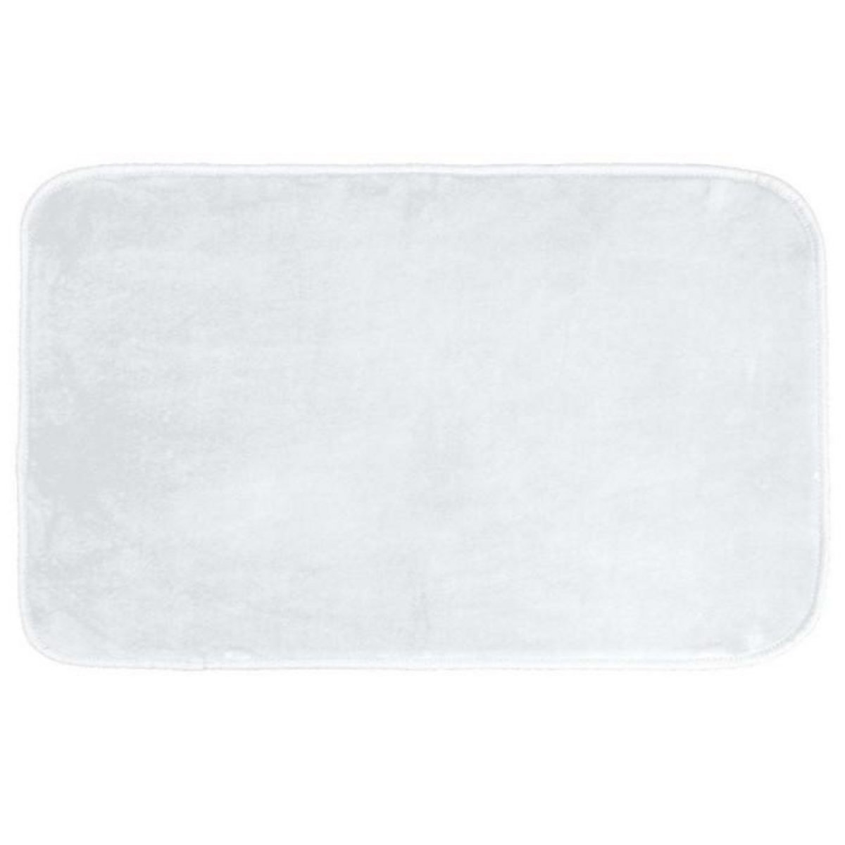 Paris Prix Tapis de Bain Microfibre  Vitamine II  45x75cm Blanc
