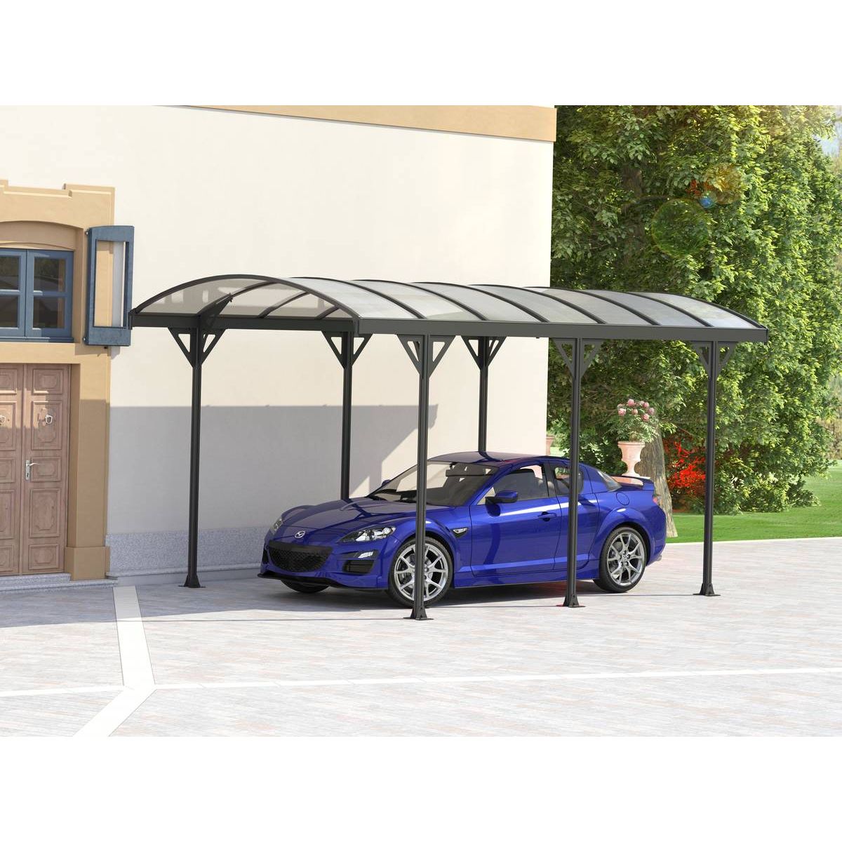 Habitat et Jardin Carport voiture  Protector  - 15m² - 5.05 x 3 x 2,3 m