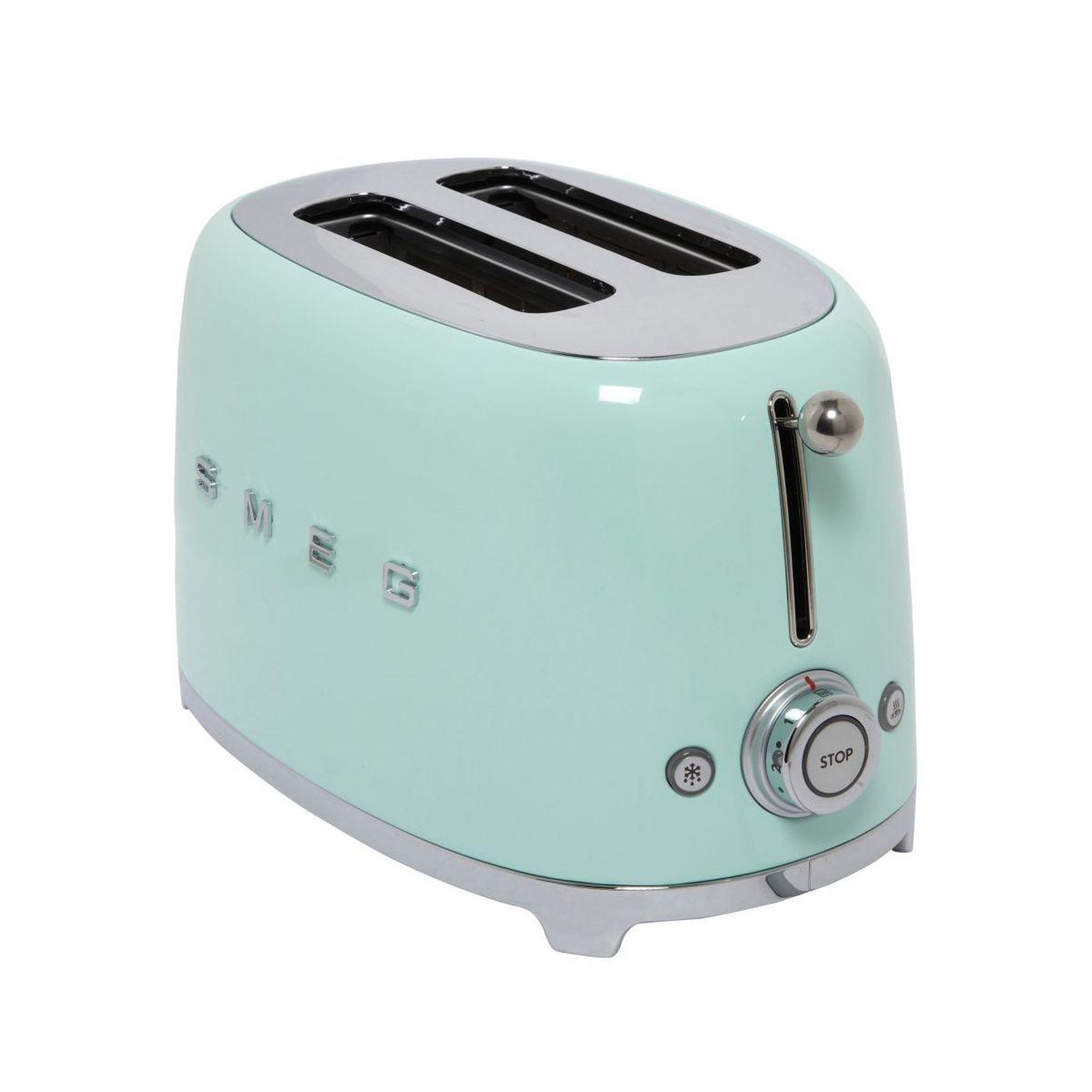 Voir la diapositive 2 : SMEG Grille-pain tsf01pgeu vert d'eau