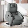 Voir la diapositive 1 : VIDAXL Fauteuil inclinable electrique gris fonce tissu
