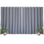 Voir la diapositive 1 : TOILINUX Lot de 2 grands Rideaux unis occultants avec œillets - 300 x 240 cm - Gris