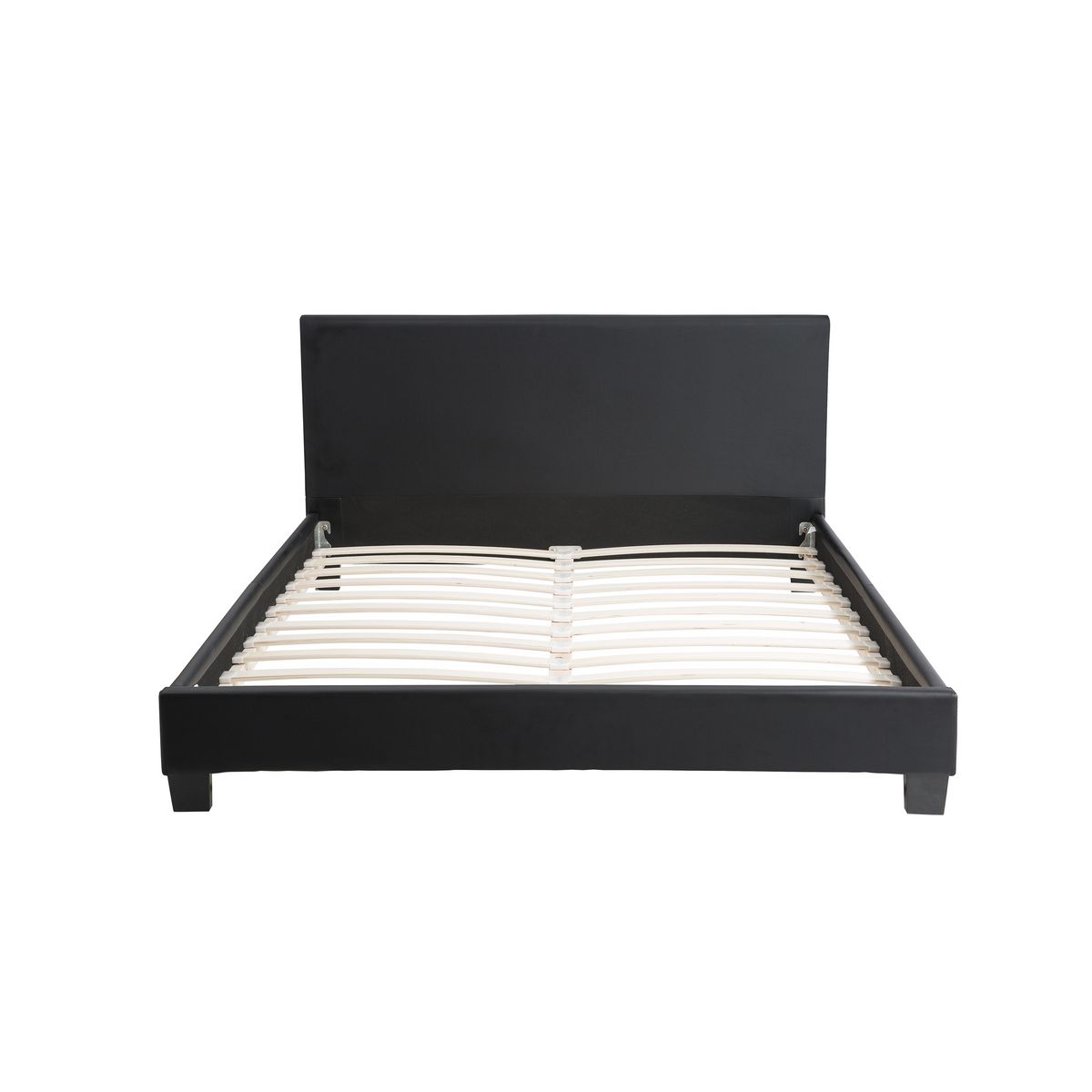 Lit LED avec tête de lit et sommier à lattes 140x190 cm MARTIN