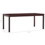Voir la diapositive 5 : VIDAXL Table a manger Marron fonce 180x90x73 cm Bois de pin
