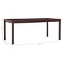 Voir la diapositive 5 : VIDAXL Table a manger Marron fonce 180x90x73 cm Bois de pin