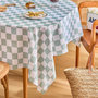 Voir la diapositive 3 : ATMOSPHERA Nappe Antitache Imprimé  Della Pasta  150x300cm Vert Céladon