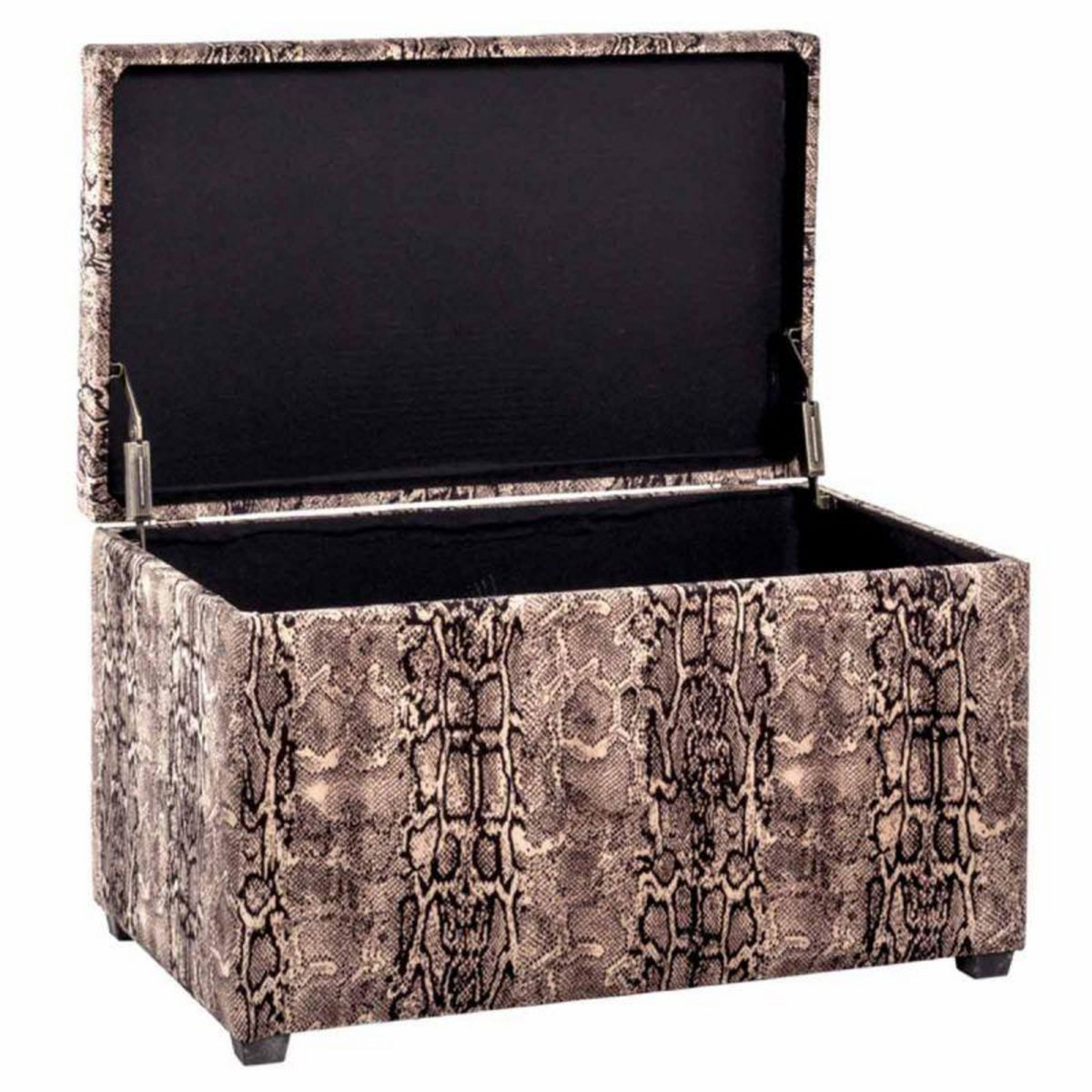 Paris Prix Coffre de Rangement  Motif Serpent  65cm Marron