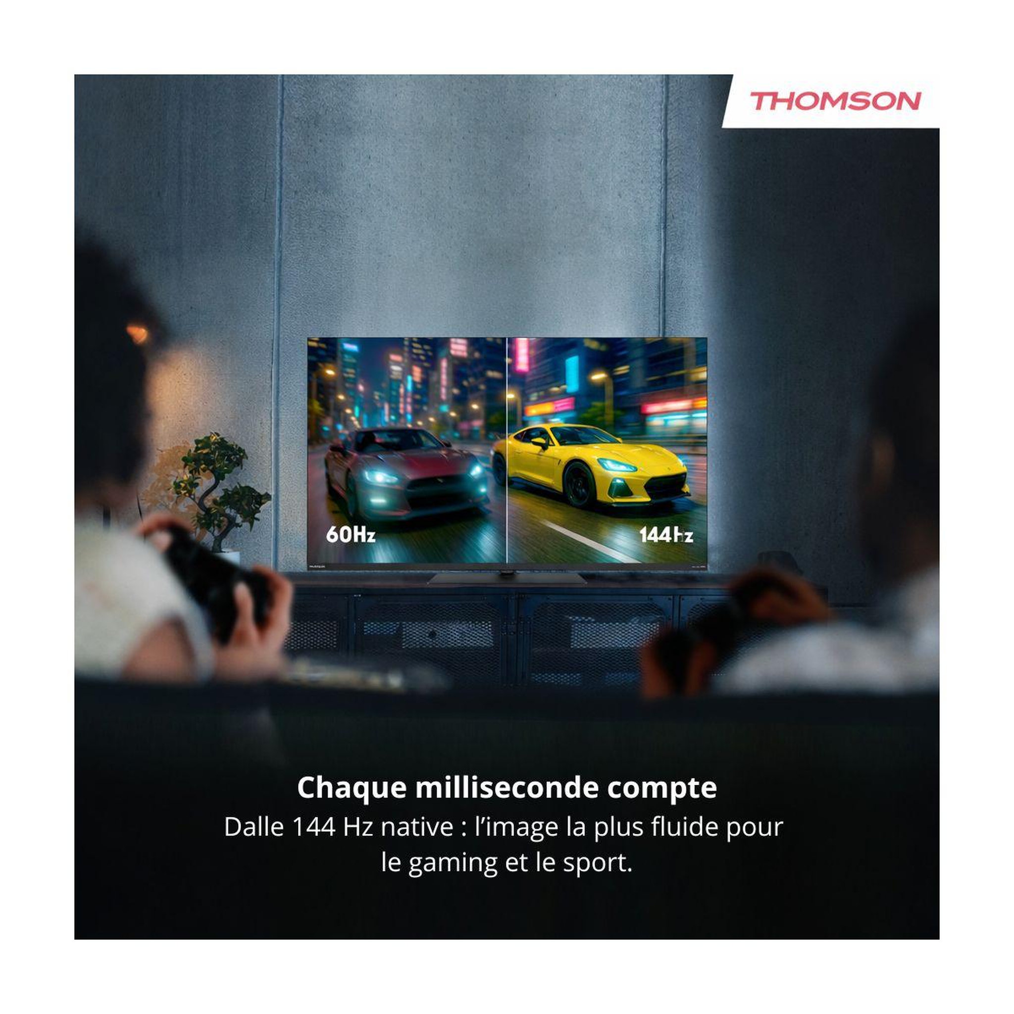 Voir la diapositive 2 : THOMSON Tv qled 43qg7c14 (2024) 43  (109 cm) - 144hz, google tv