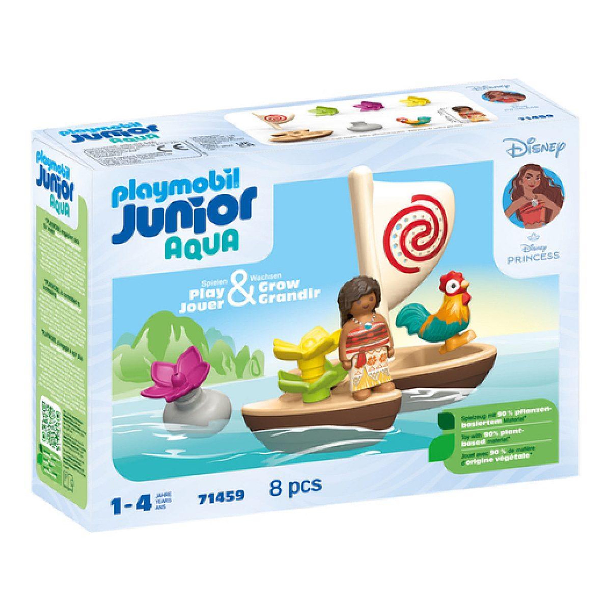 PLAYMOBIL 71459  junior  and  disney : vaiana et bateau