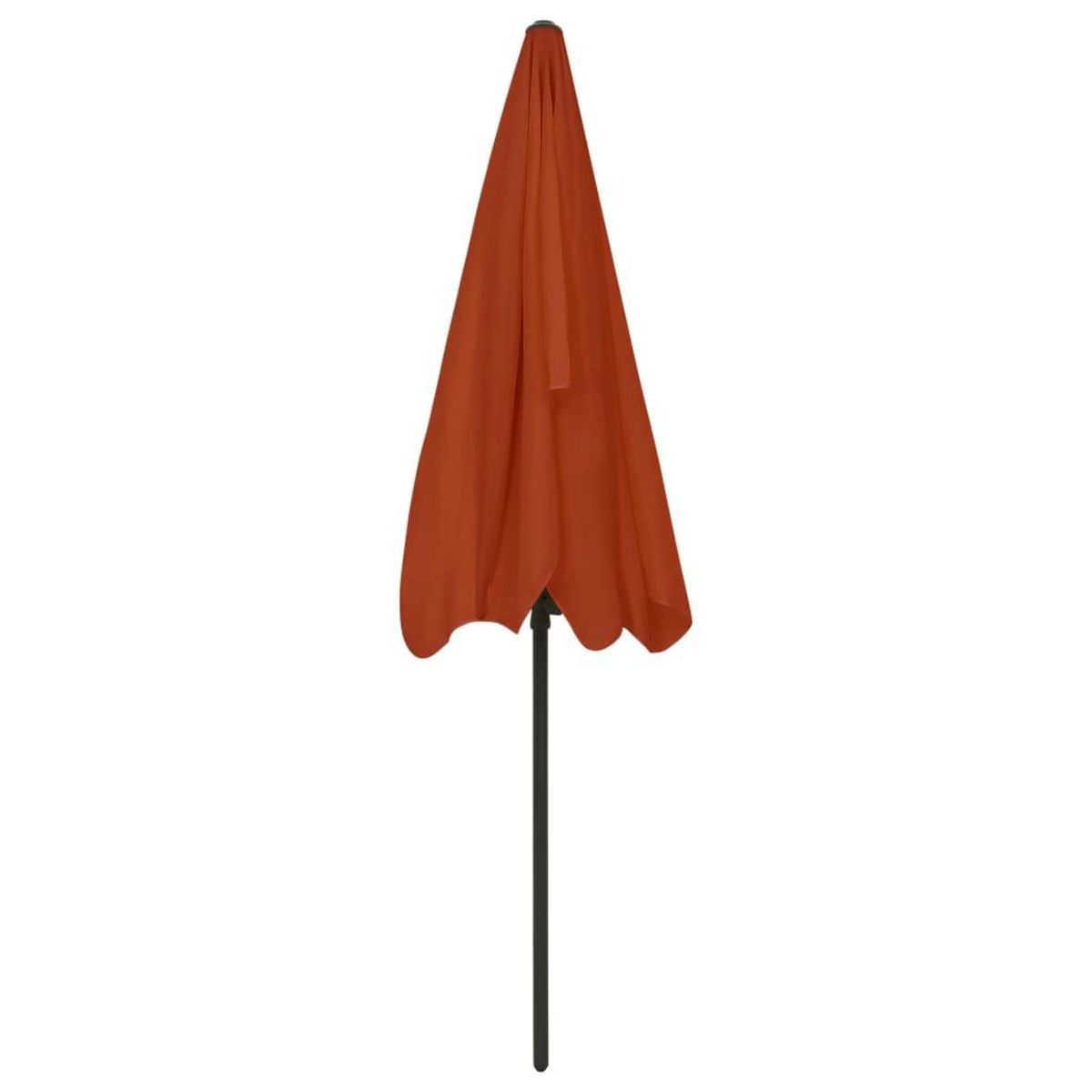 VIDAXL Parasol de plage terre cuite 200x125 cm