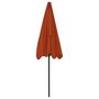 Voir la diapositive 5 : VIDAXL Parasol de plage terre cuite 200x125 cm