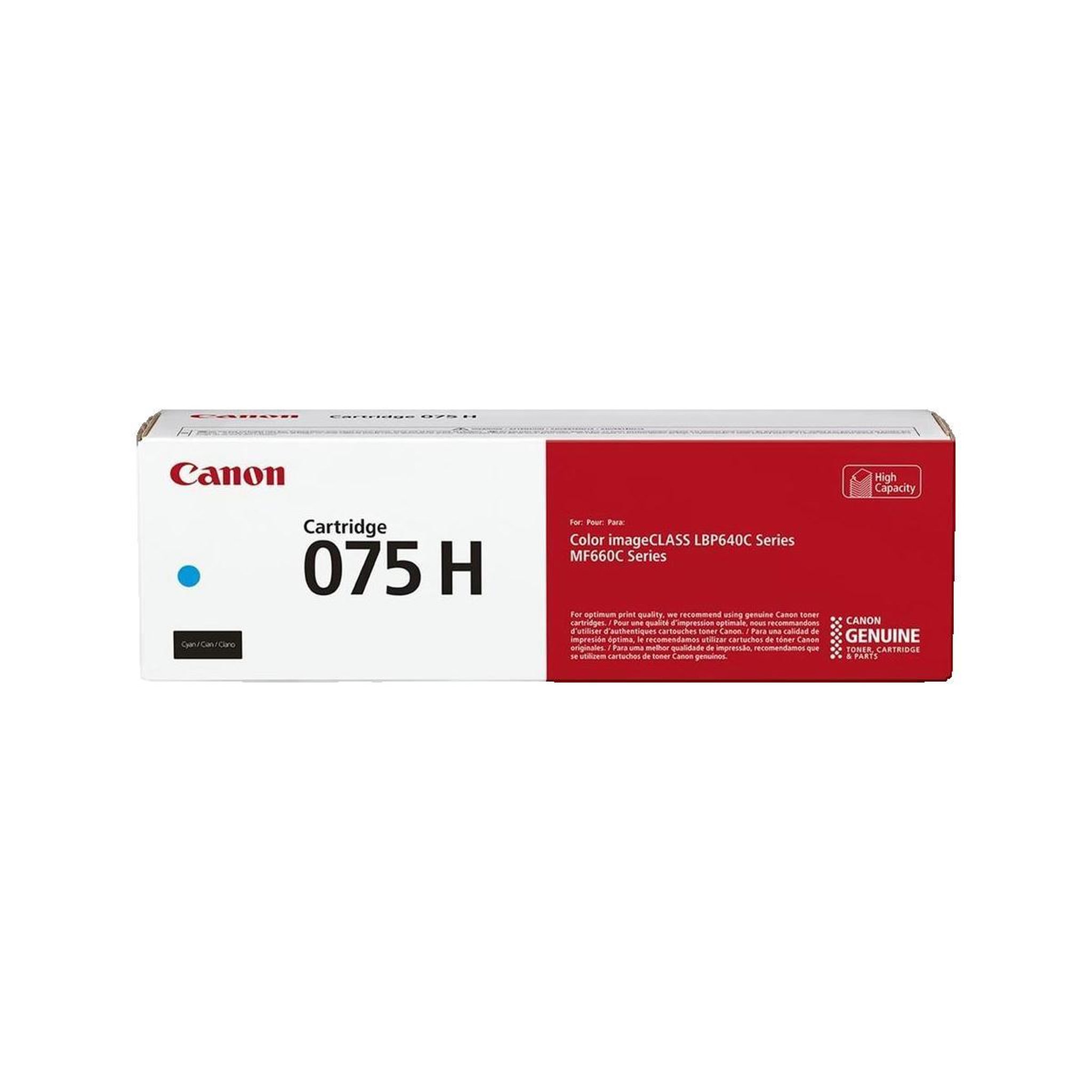 Canon Cartouche de toner Canon 075 H C cyan