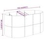 Voir la diapositive 6 : VIDAXL Lit sureleve de jardin Acier enduit de poudre 152x80x68 cm gris