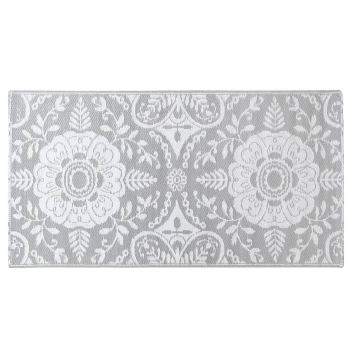 VIDAXL Tapis d'exterieur ARAKIL Gris clair 80x150 cm PP