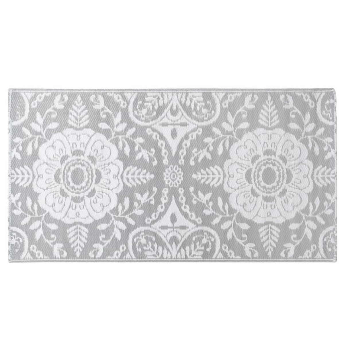 VIDAXL Tapis d'exterieur ARAKIL Gris clair 80x150 cm PP