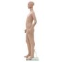 Voir la diapositive 3 : VIDAXL Mannequin enfant corps complet avec base verre Beige 140 cm