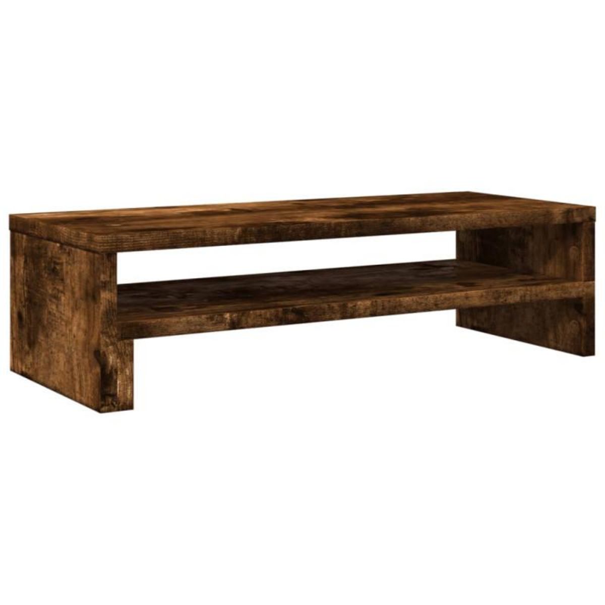 VIDAXL Support de moniteur chêne fumé 54x22x15 cm bois d ingénierie