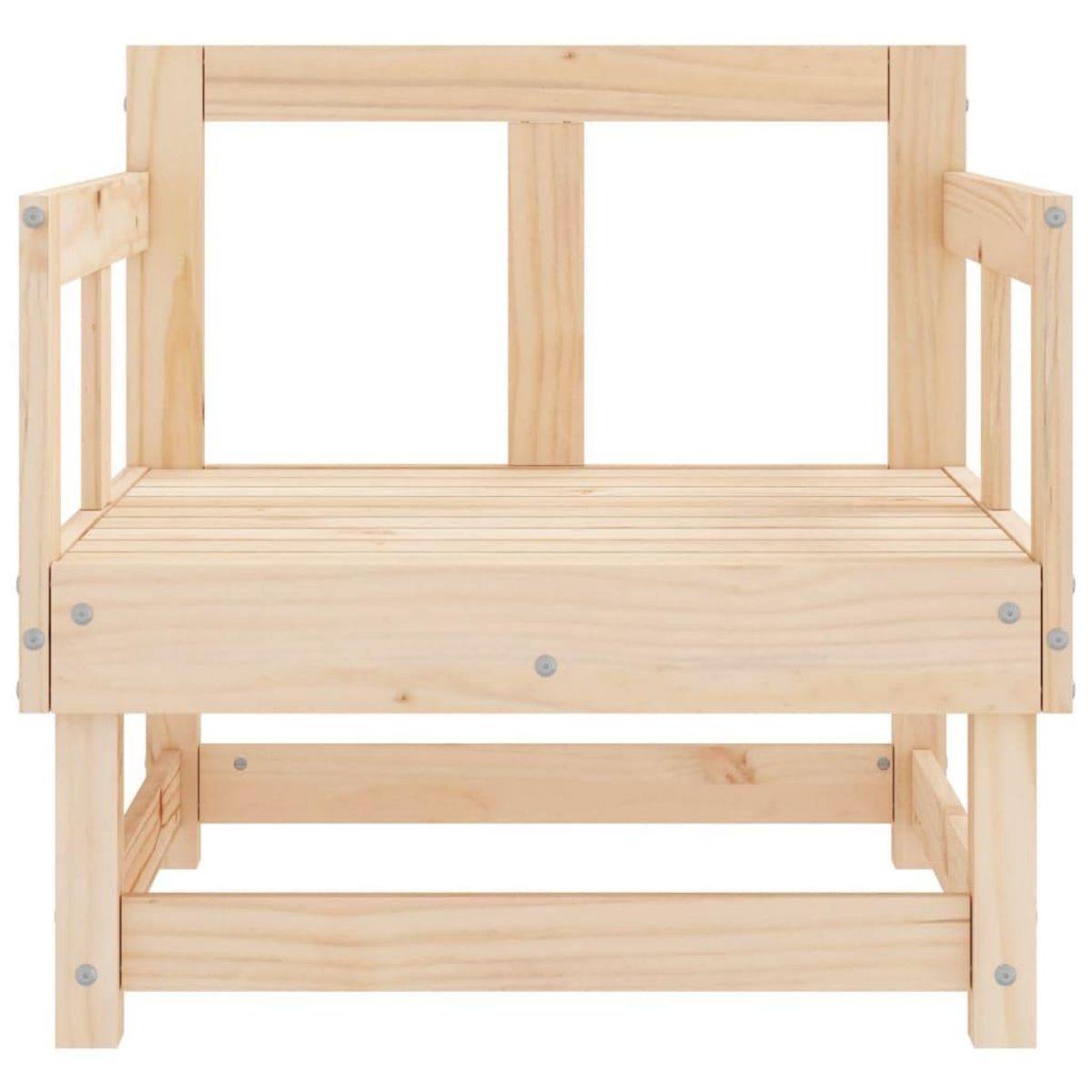 VIDAXL Chaises de jardin lot de 2 bois massif de pin