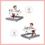 Voir la diapositive 3 : BABYMOOV Trotteur-Pousseur bébé Babymoov - Evolutif - Pliage compact - Musical - Zinc