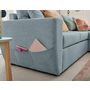 Voir la diapositive 4 : BEST MOBILIER Astoria - canapé d'angle réversible 4 places - convertible avec coffre - en tissu texturé