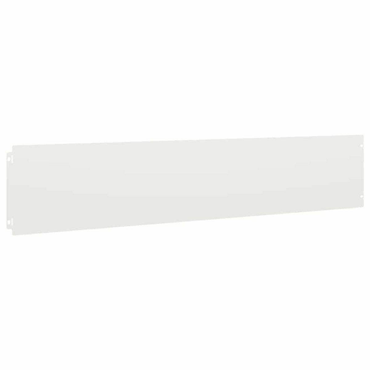 VIDAXL Bordures de pelouse 10 pcs blanc 20x103 cm acier lamine a froid