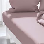 ZZZ Drap housse uni ZZZ en polycoton. Coloris disponibles : Rose, Jaune