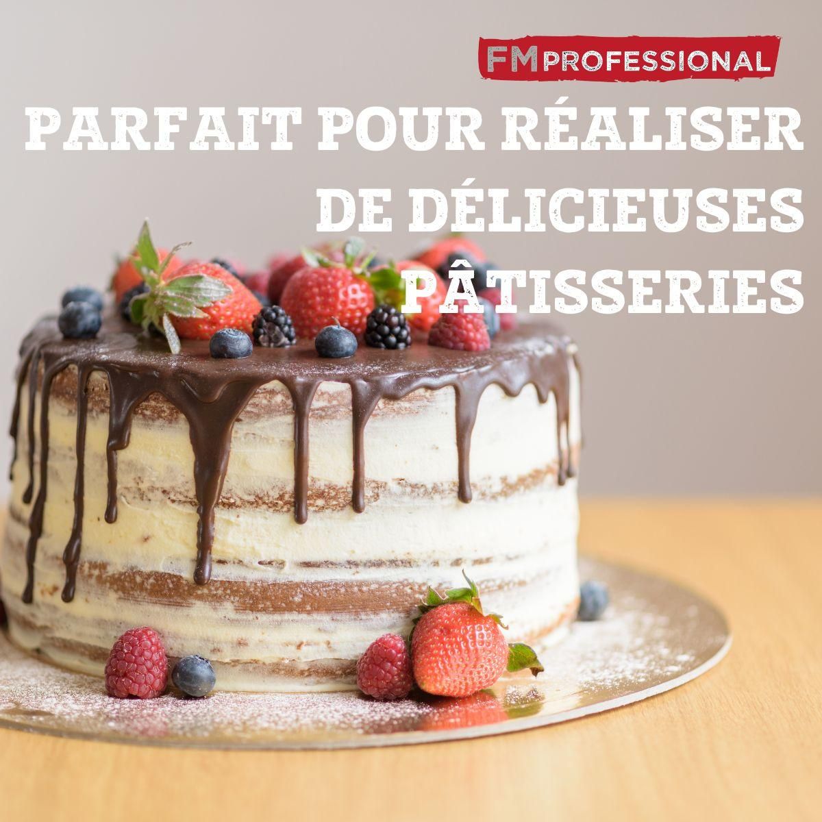 FM PROFESSIONAL Fouet de cuisine et pâtisserie en inox 30 cm FM Professional