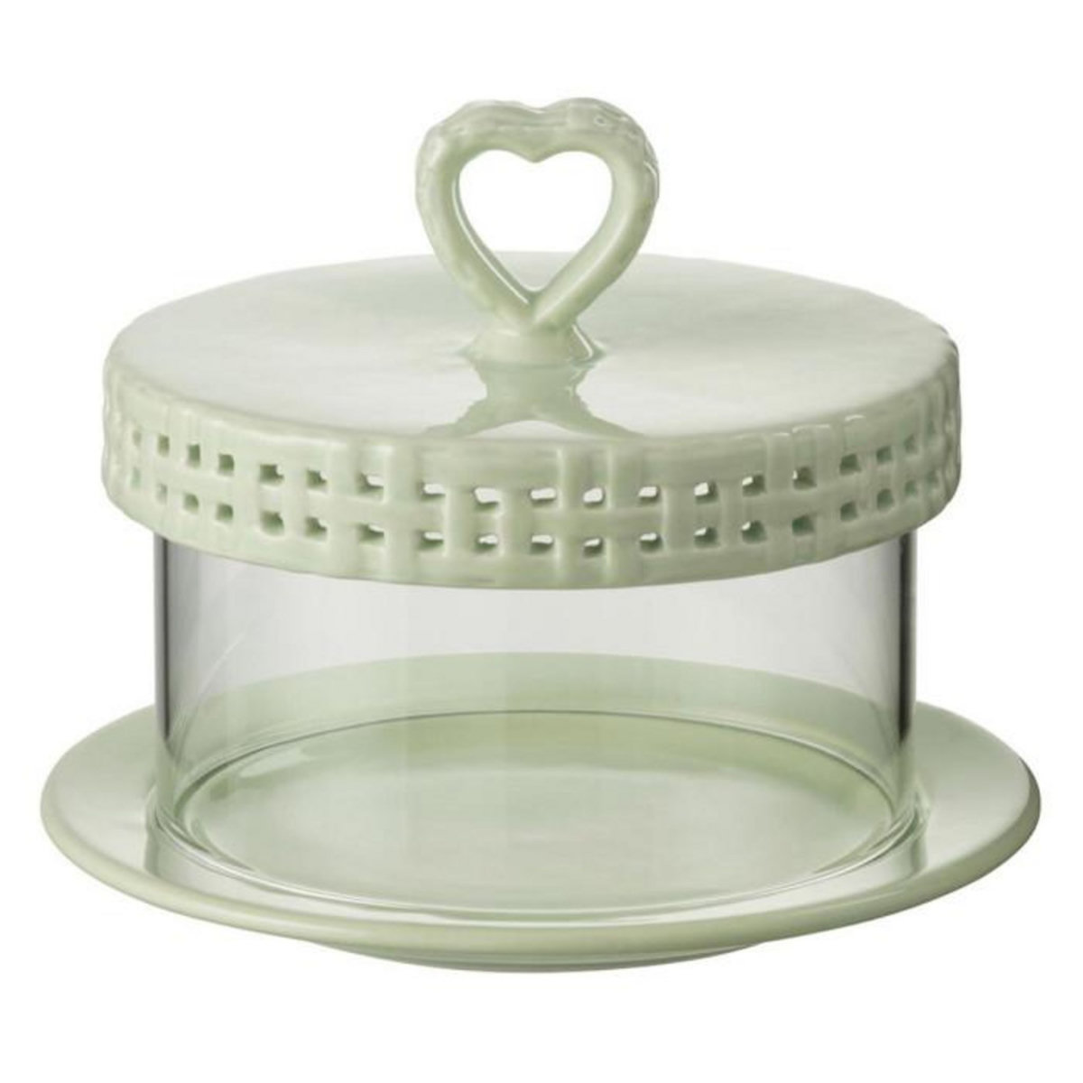 Paris Prix Plat à Gâteaux en Céramique  Vercer  16cm Vert