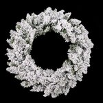 FEERIC LIGHT & CHRISTMAS Couronne de Noël avec Flocons Blooming - Diam. 40 cm - Blanc