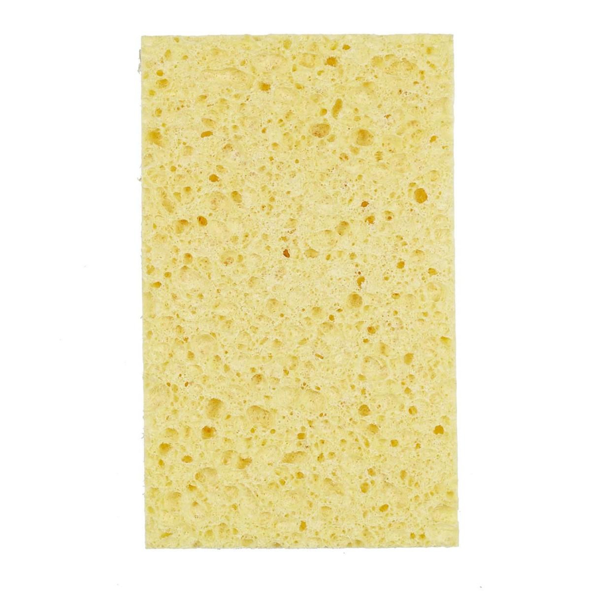 Voir la diapositive 2 : Je cherche une idee Lot de 2 éponges naturelles  fibres  11cm jaune