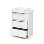 Voir la diapositive 5 : WEBABY Commode 3 tiroirs bois avec plan a langer 50 cm