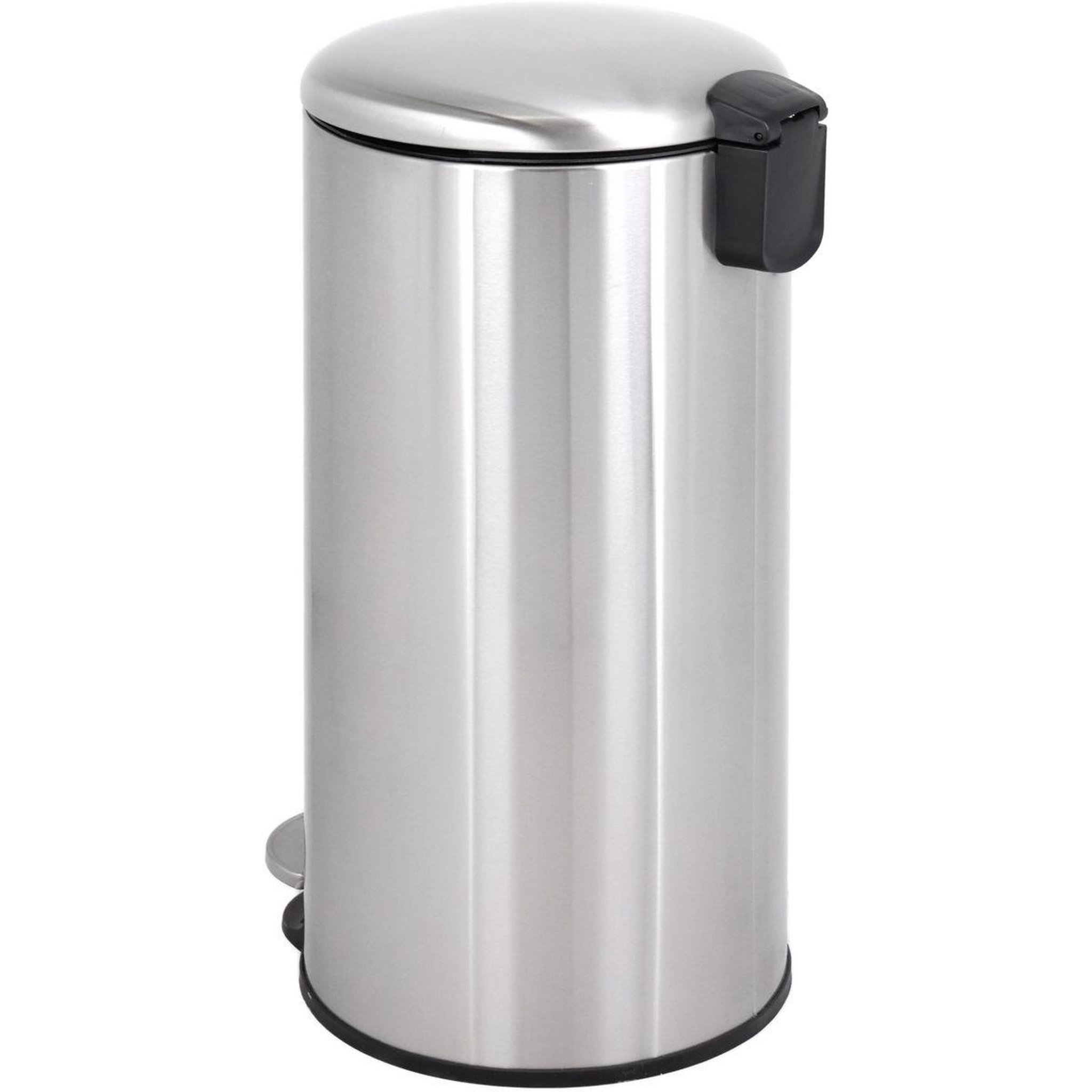 Voir la diapositive 3 : ESSENTIEL B Poubelle de cuisine manuelle ronde 30l avec pedale