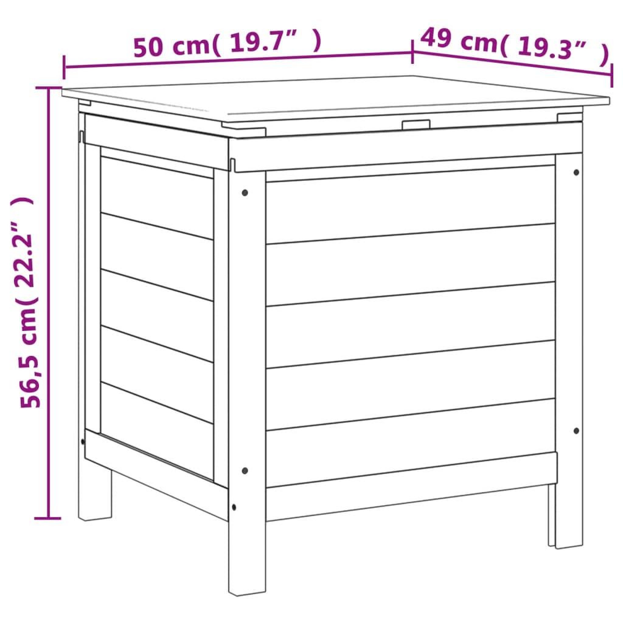 Voir la diapositive 6 : VIDAXL Boîte de rangement de jardin blanc bois massif de sapin