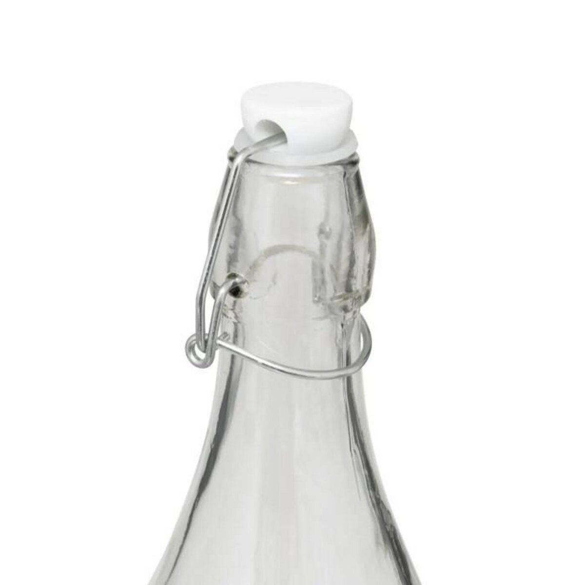 SECRET DE GOURMET Bouteille Limonade en Verre  White Floral  1L Transparent