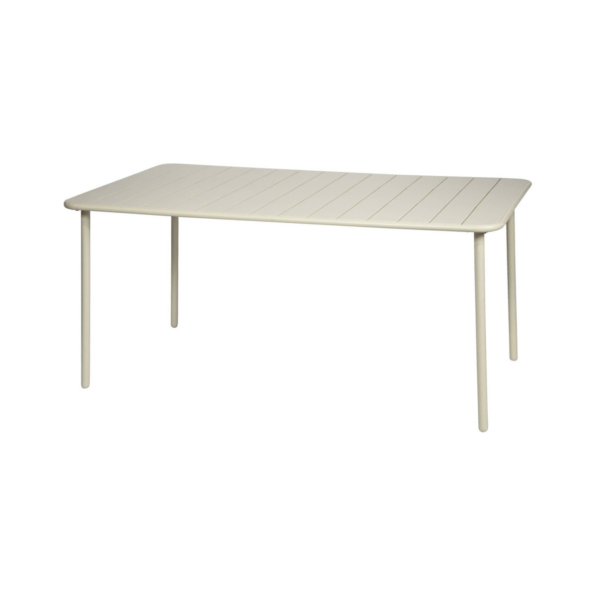 SWEEEK Table de jardin métal 6-8 places, Amelia 160x90xH72.5cm