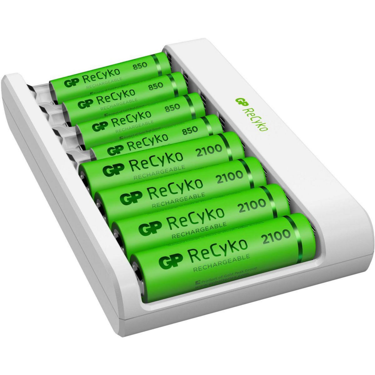 GP BATTERIES Chargeur secteur + 4 Piles AA + 4 Piles AAA