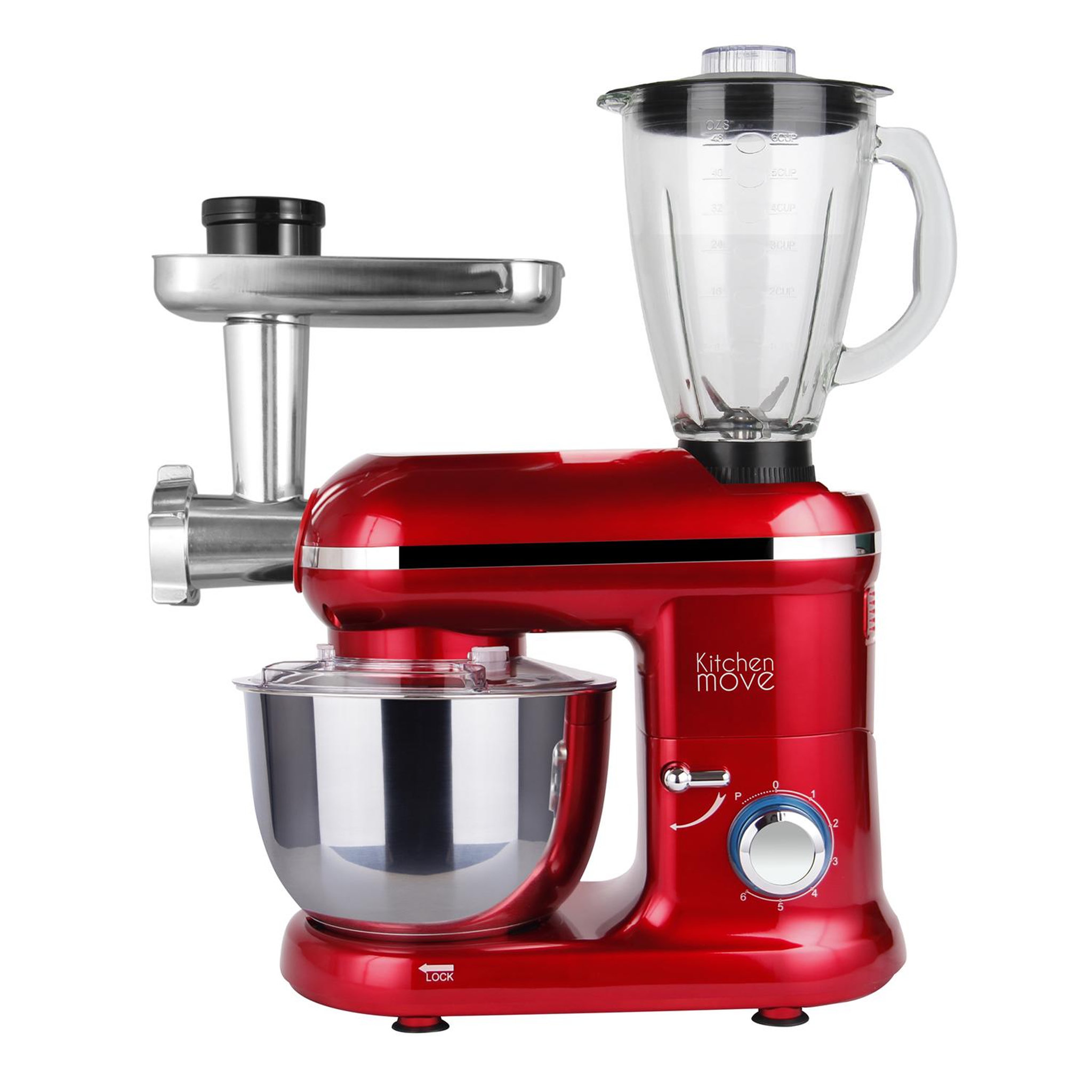 Voir la diapositive 1 : Kitchen move Robot multifonctions 5.5l 1500w rouge - bat-1519bm