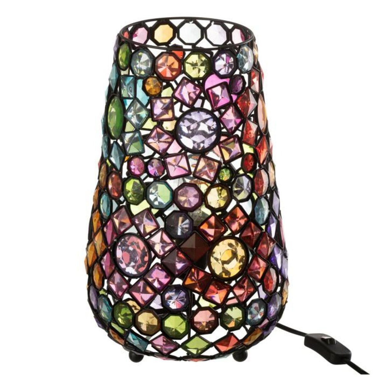 Paris Prix Lampe à Poser en Métal  Festive  35cm Multicolore