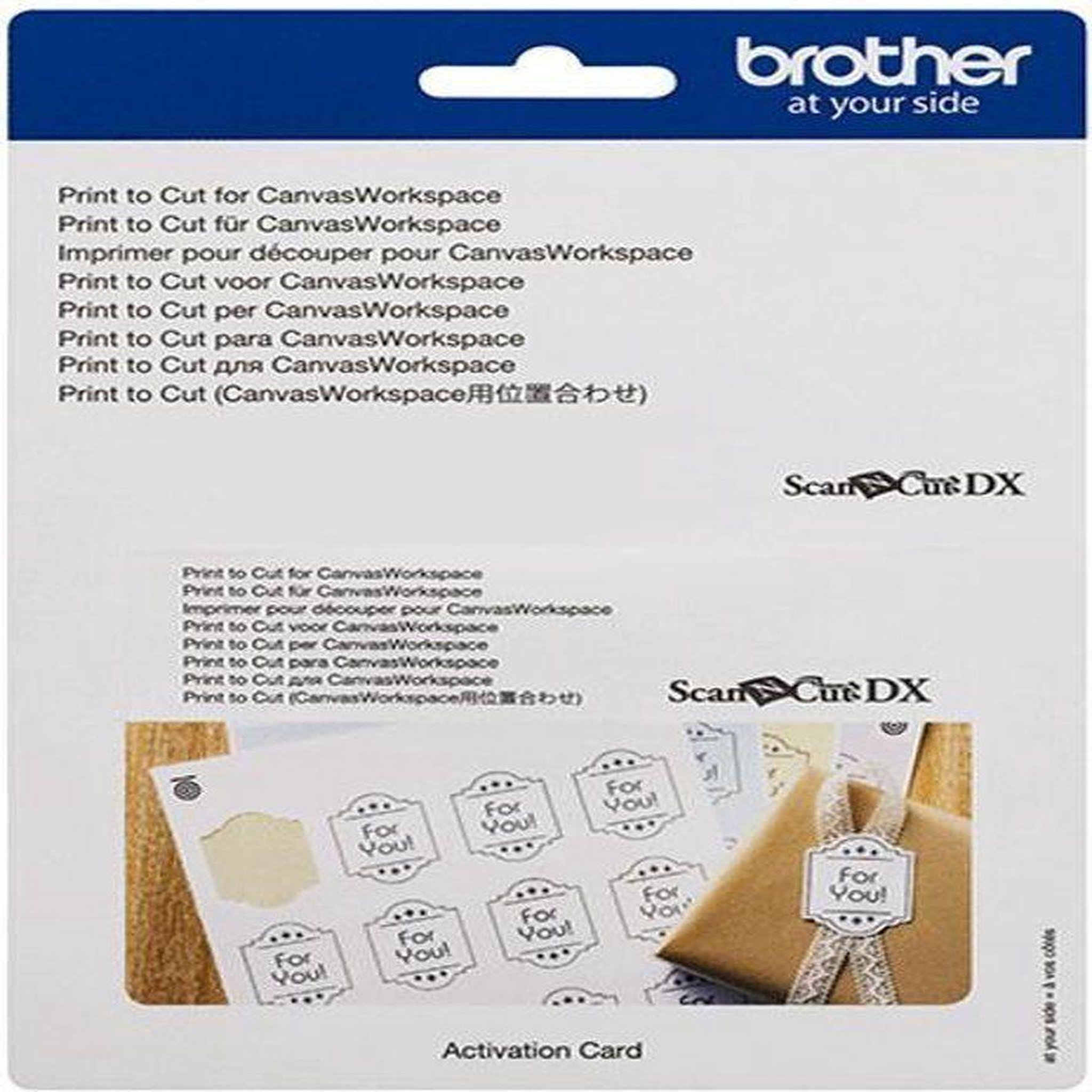 Voir la diapositive 1 : Brother Carte d'activation Print to Cut - ScanNCut SDX
