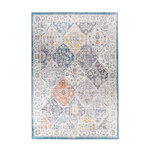 Paris Prix Tapis Vintage à Motifs  Rhodin  Multicolore. Coloris disponibles : Multicolore