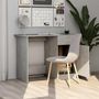 Voir la diapositive 4 : VIDAXL Bureau Gris beton 100x50x76 cm Bois d'ingenierie