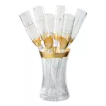 Paris Prix Seau à Champagne & 6 Flûtes  Verre  35cm Transparent