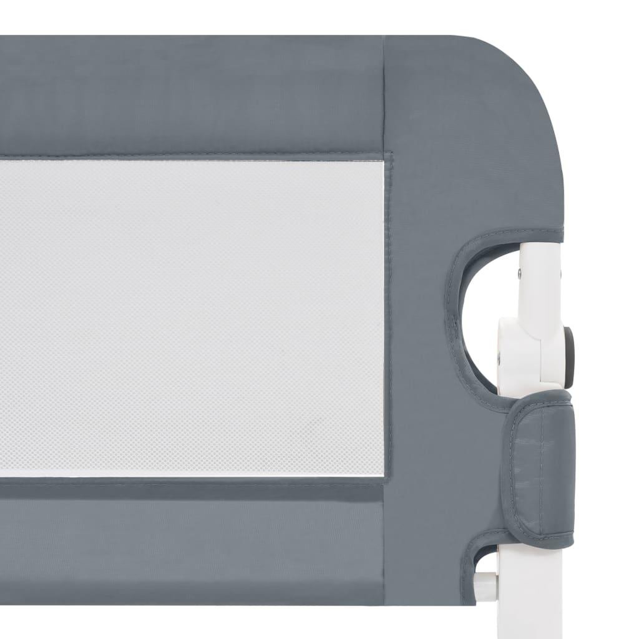 Voir la diapositive 5 : VIDAXL Barriere de lit enfant Gris 102x42 cm Polyester
