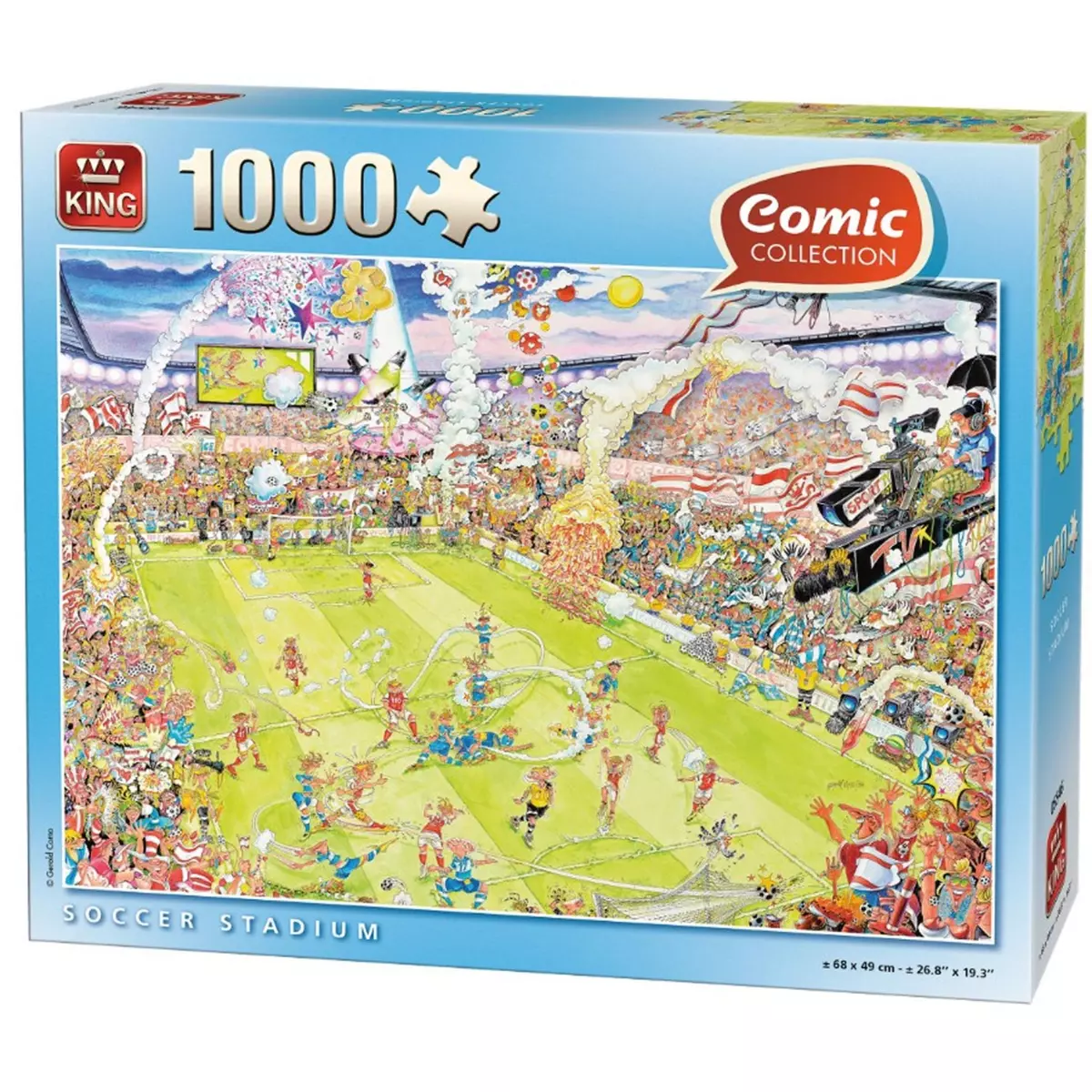 King Puzzles Puzzle 1000 pièces Comic Collection : Match de football