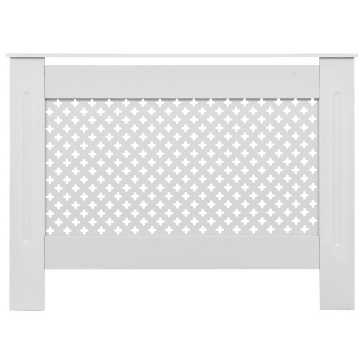 VIDAXL Cache-radiateur Blanc 112x19x81,5 cm MDF